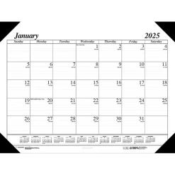 House of Doolittle 2025 Economy 22" x 17" Monthly Desk Pad Calendar, White/Black (12402-25) Discount