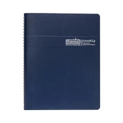 House of Doolittle 2025 Professional 8.5" x 11" Weekly Appointment Book, Faux Leather Cover, Blue (27207-25) Clearance