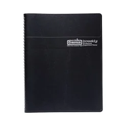 House of Doolittle 2025 Professional 8.5" x 11" Weekly Appointment Book, Leatherette Cover, Black (27202-25) Outlet