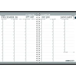 House of Doolittle 2025 Professional 8.5" x 11" Weekly Appointment Book, Leatherette Cover, Black (27202-25) Outlet