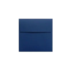 LUX 80 lb 5 3/4" x 5 3/4" Peel & Press Square Envelopes, Navy Blue, 50/Pack* Security Tinted