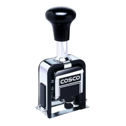 Cosco 2000 PLUS Automatic Numbering Machine, 8 wheels, Self-Inking, Black 3/4" x 1/4" (026138) Discount