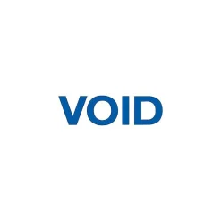 2000 Plus Green Line Pre-Inked Stamp, VOID, Blue Ink (098373) Best