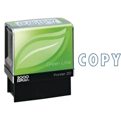 2000 Plus Green Line Printer 20 Pre-Inked Stamp, COPY, Blue Ink (098367) Discount