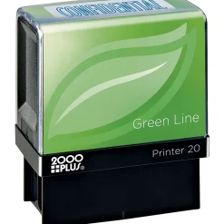 2000 Plus Green Line Self-inking Stamp, "CONFIDENTIAL", Blue Ink (098374) Best