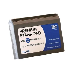 2000 Plus No.1 Stamp Pad, Blue Ink (030255) Best