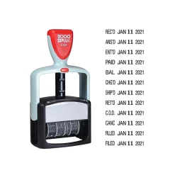 2000 Plus S Self-Inking Message/Date Rectangle Stamp, Black Ink (011029) Online