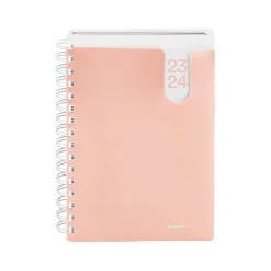 Poppin 2023-2024 6" x 8.5" Academic Weekly & Monthly Planner, Blush (109412) New