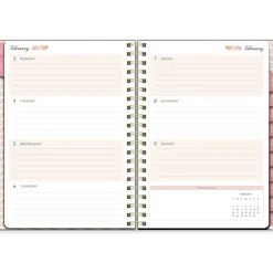 Southworth 2025 Watercolor Sunset 7" x 9.25" Weekly & Monthly Planner, Hardcover, Multicolor (91087) Discount