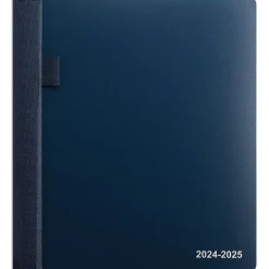 Staples 2024-2025 7" x 9" Academic Weekly & Monthly Appointment Book, Plastic Cover, Navy (ST60360-23) Best