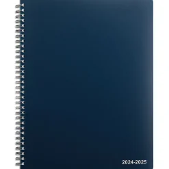 Staples 2024-2025 8" x 11" Academic Weekly & Monthly Appointment Book, Plastic Cover, Navy (ST60358-23) Best