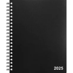 Staples 2025 8" x 11" Daily Appointment Book, Black (ST21487-25) Hot