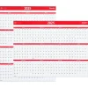 Staples 2025 15.69" x 12" Dry Erase Wall Calendar, Red/White (ST53905-25) Best