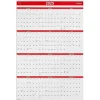 Staples 2025 24" x 36" Wall Calendar, Red/Black/White (ST53999-25) Discount