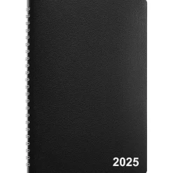 Staples 2025 5" x 8" Weekly & Monthly Appointment Book, Black (ST58454-25) Outlet