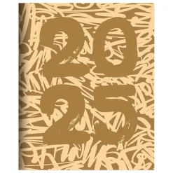 TF Publishing 2025 6.5" x 8" Monthly Planner, Paperboard Cover, Muddy Scribbles (25-4214) Clearance