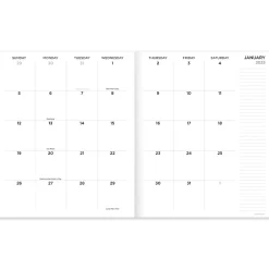 TF Publishing 2025 9" x 11" Monthly Planner, Paperboard Cover, Hazy and Purple (25-4706)