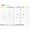 TF Publishing 2025 17" x 22" Rainbow Blocks Desk Pad Monthly Blotter Calendar (25-8206X)