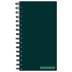 TF Publishing 2025 3.5" x 6.5" Weekly & Monthly Planner, Paperboard Cover, Deep Jade (25-7500) Best