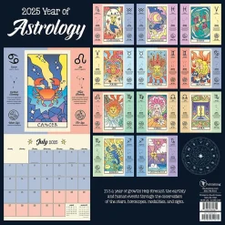 TF Publishing 2025 Astrology 12" x 12" Monthly Wall Calendar (25-1132)