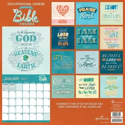 TF Publishing 2025 Bible Verses 12" x 12" Monthly Wall Calendar (25-1137) Outlet