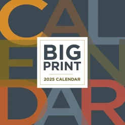 TF Publishing 2025 Big Print 7" x 7" Monthly Wall Calendar (25-2111) Best