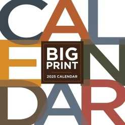 TF Publishing 2025 Big Print 12" x 12" Monthly Wall Calendar (25-1104) Best