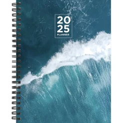 TF Publishing 2025 Big Wave 6.5" x 8" Weekly & Monthly Planner, Paperboard Cover, Multicolored (25-9200) Outlet