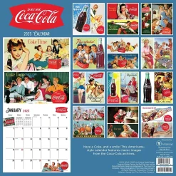 TF Publishing 2025 Coca-Cola: Vintage Nostalgia 12" x 12" Monthly Wall Calendar (25-1105)