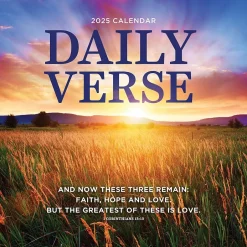 TF Publishing 2025 Daily Verse 12" x 12" Monthly Wall Calendar (25-1007)