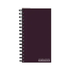 TF Publishing 2024-2025 Dark As Night 3.5" x 6.5" Academic Weekly & Monthly Planner, Paperboard Cover, Purple (AY25-7502) Hot