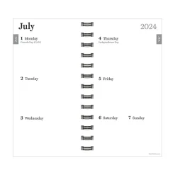 TF Publishing 2024-2025 Dark As Night 3.5" x 6.5" Academic Weekly & Monthly Planner, Paperboard Cover, Purple (AY25-7502) Hot