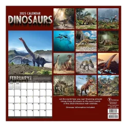 TF Publishing 2025 Dinosaurs 12" x 12" Monthly Wall Calendar (25-1139) Outlet