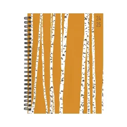 TF Publishing 2024-2025 Elements Series Aspen Trees 6" x 8" Academic Weekly & Monthly Planner, Paperboard Cover, Yellow/White Best