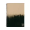 TF Publishing 2024-2025 Elements Series Ombre Woods 6" x 8" Academic Weekly & Monthly Planner, Paperboard Cover, Kraft/Black Clearance