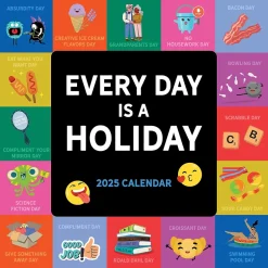 TF Publishing 2025 Every Day's A Holiday 7" x 7" Monthly Wall Calendar (25-2103) Discount