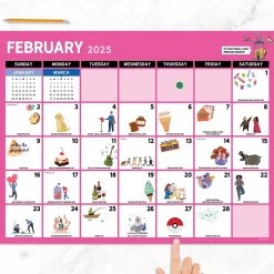 TF Publishing 2025 Every Day's A Holiday 17" x 22" Monthly Desk Pad Calendar (25-8200) New