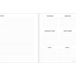 TF Publishing 2024-2025 Funky Floral 6.5" x 8" Academic Monthly Planner, Paperboard Cover, Multicolor (AY25-4204)