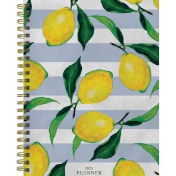 TF Publishing 2025 Lemons of Capri 6.5" x 8" Weekly & Monthly Planner, Paperboard Cover, Multicolor (25-9208) Outlet