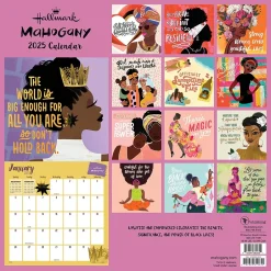 TF Publishing 2025 Mahogany 12" x 12" Monthly Wall Calendar (25-1128) Best