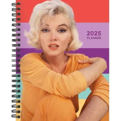 TF Publishing 2025 Marilyn Monroe 6.5" x 8" Weekly & Monthly Planner, Paperboard Cover, Multicolor (25-9230)
