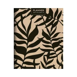 TF Publishing 2024-2025 Natural Foliage 6.5" x 8" Academic Monthly Planner, Paperboard Cover, Beige/Black (AY25-4208) Clearance
