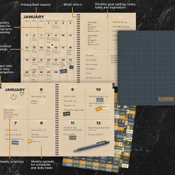 TF Publishing 2025 Navy Grid Space 9