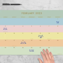 TF Publishing 2025 Super Stripe 12" x 17" Monthly Desk Pad Calendar (25-8508) Discount