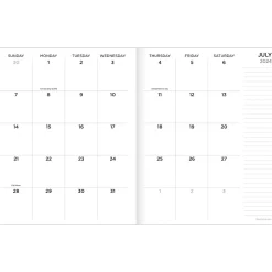 TF Publishing 2024-2025 Tie-Dye 6.5" x 8" Academic Monthly Planner, Paperboard Cover, Multicolor (AY25-4214)