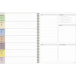 TF Publishing 2024-2025 White Lotus Series Positano Palms 8.5" x 11" Academic Weekly & Monthly Planner, Paperboard Cover Discount