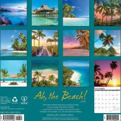 Willow Creek 2025 Ah,The Beach! 12" x 12" Monthly Wall Calendar (41246) Hot