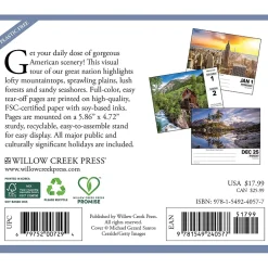 Willow Creek 2025 America the Beautiful 5.4" x 6.2" Day-to-Day Calendar (40577)