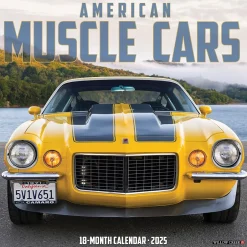 Willow Creek 2025 American Muscle Cars 7" x 7" Monthly Wall Calendar (45633) Online