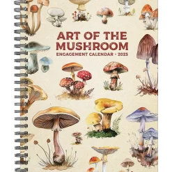 Willow Creek 2025 Art of the Mushroom 6.5" x 8.5" Weekly & Monthly Planner (47231) New